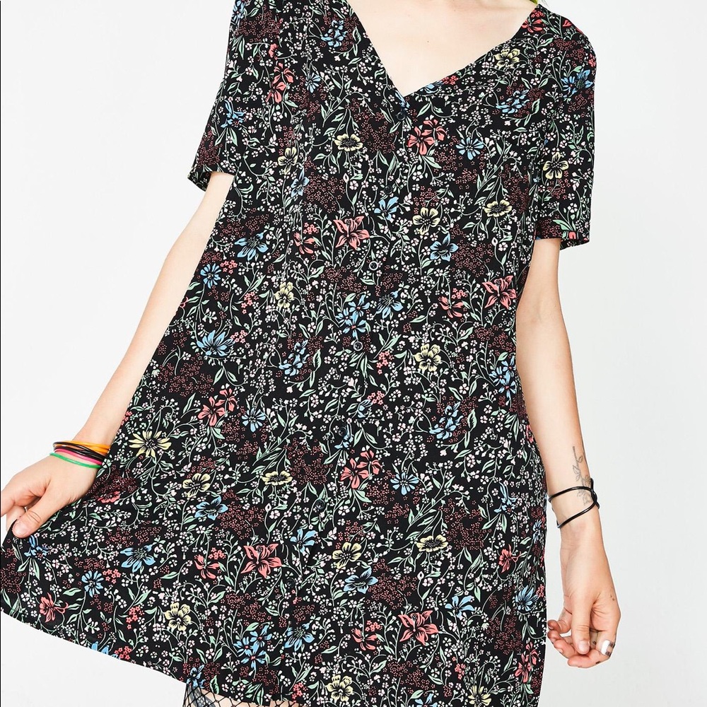 Dolls Kill Glamorous Gloom n Bloom Floral Dress